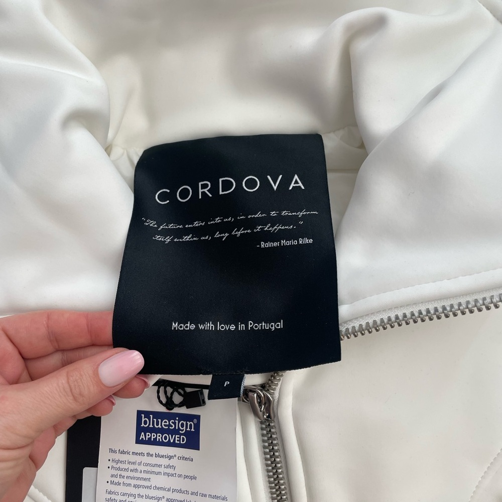 NWT White Cordova OTB Fit Flare One Piece Ski Suit White Black Jumpsuit P XS 0 2 - Picture 13 of 14